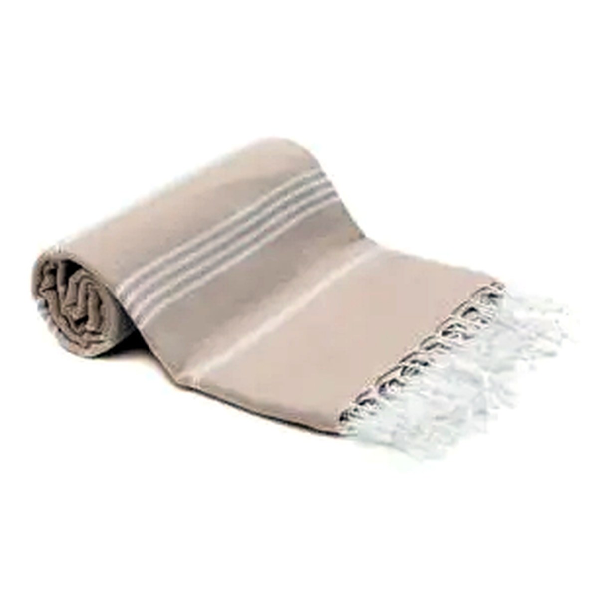 Sultan Classic Turkish Beach Towel in White — wholesale Turkish cotton, 40 × 72 in — view 23