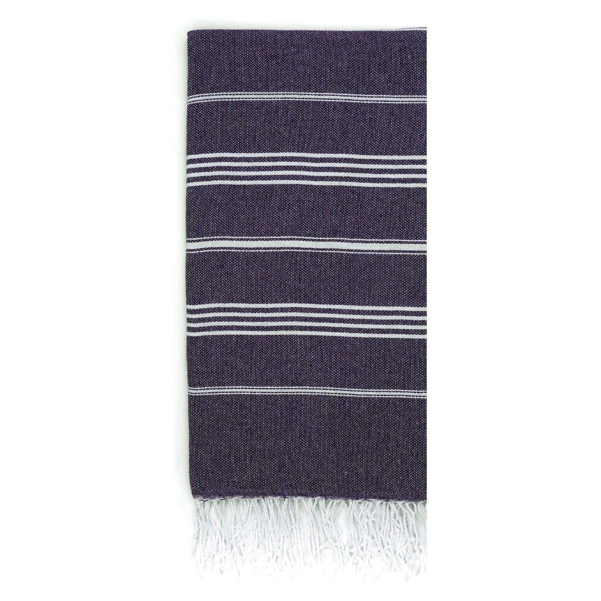 Sultan Classic Turkish Beach Towel in White — wholesale Turkish cotton, 40 × 72 in — view 14