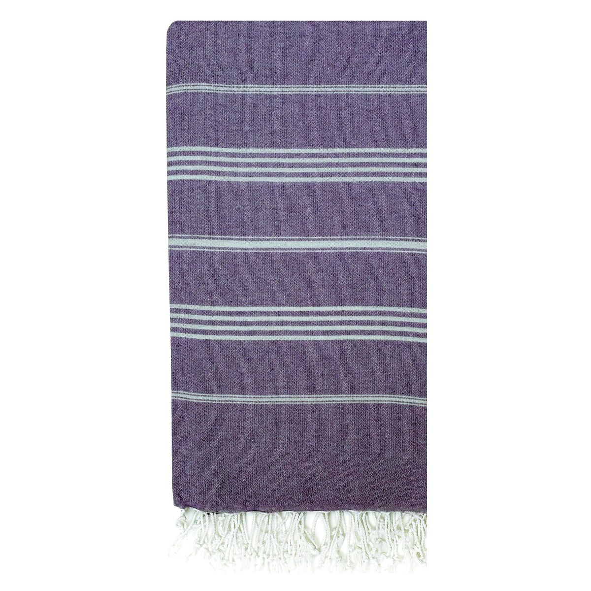 Sultan Classic Turkish Beach Towel in White — wholesale Turkish cotton, 40 × 72 in — view 11