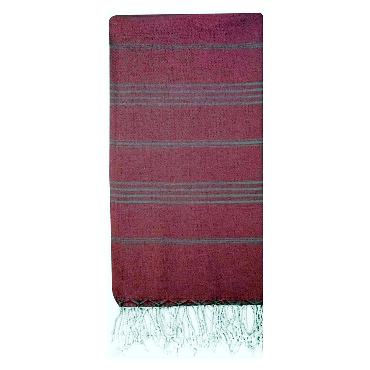 Sultan Classic Turkish Beach Towel in White — wholesale Turkish cotton, 40 × 72 in — view 19