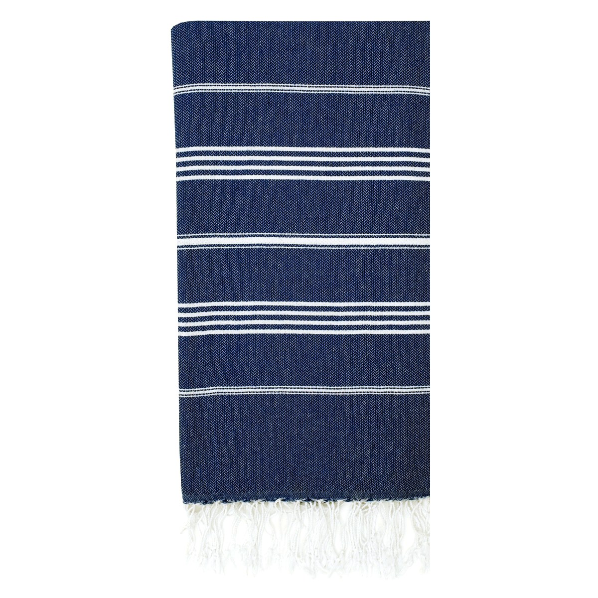 Sultan Classic Turkish Beach Towel in White — wholesale Turkish cotton, 40 × 72 in — view 6