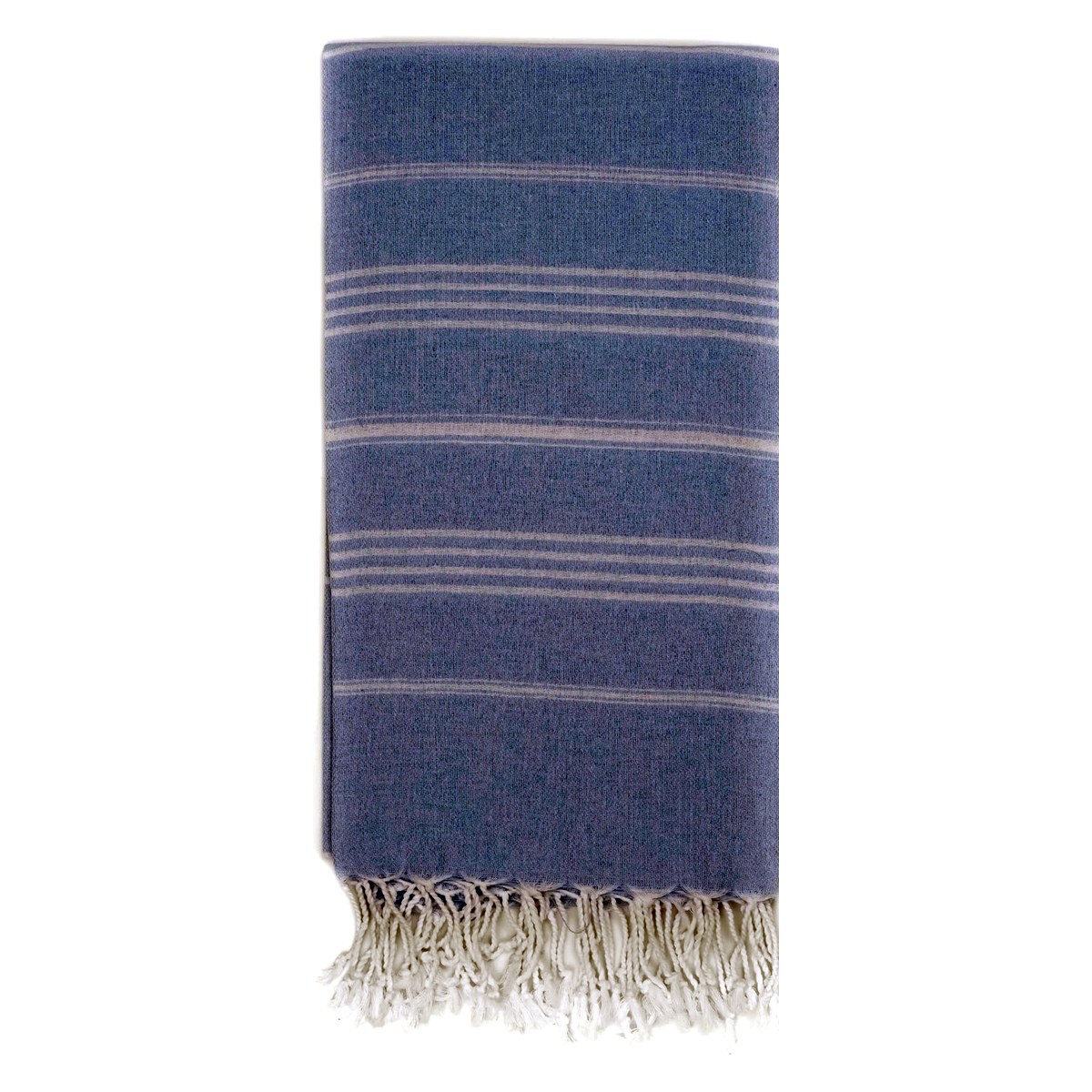 Sultan Classic Turkish Beach Towel in White — wholesale Turkish cotton, 40 × 72 in — view 5