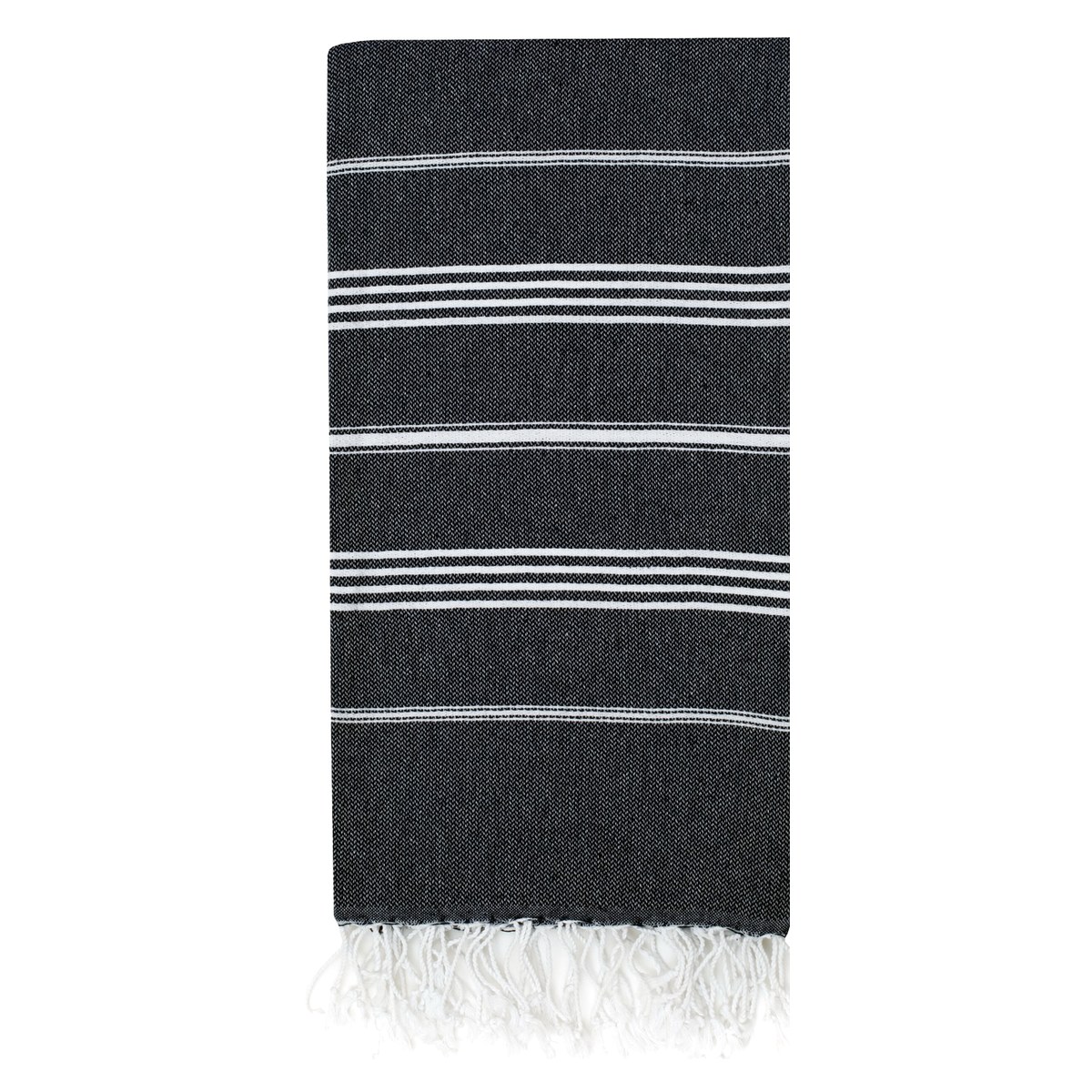 Sultan Classic Turkish Beach Towel in White — wholesale Turkish cotton, 40 × 72 in — view 7