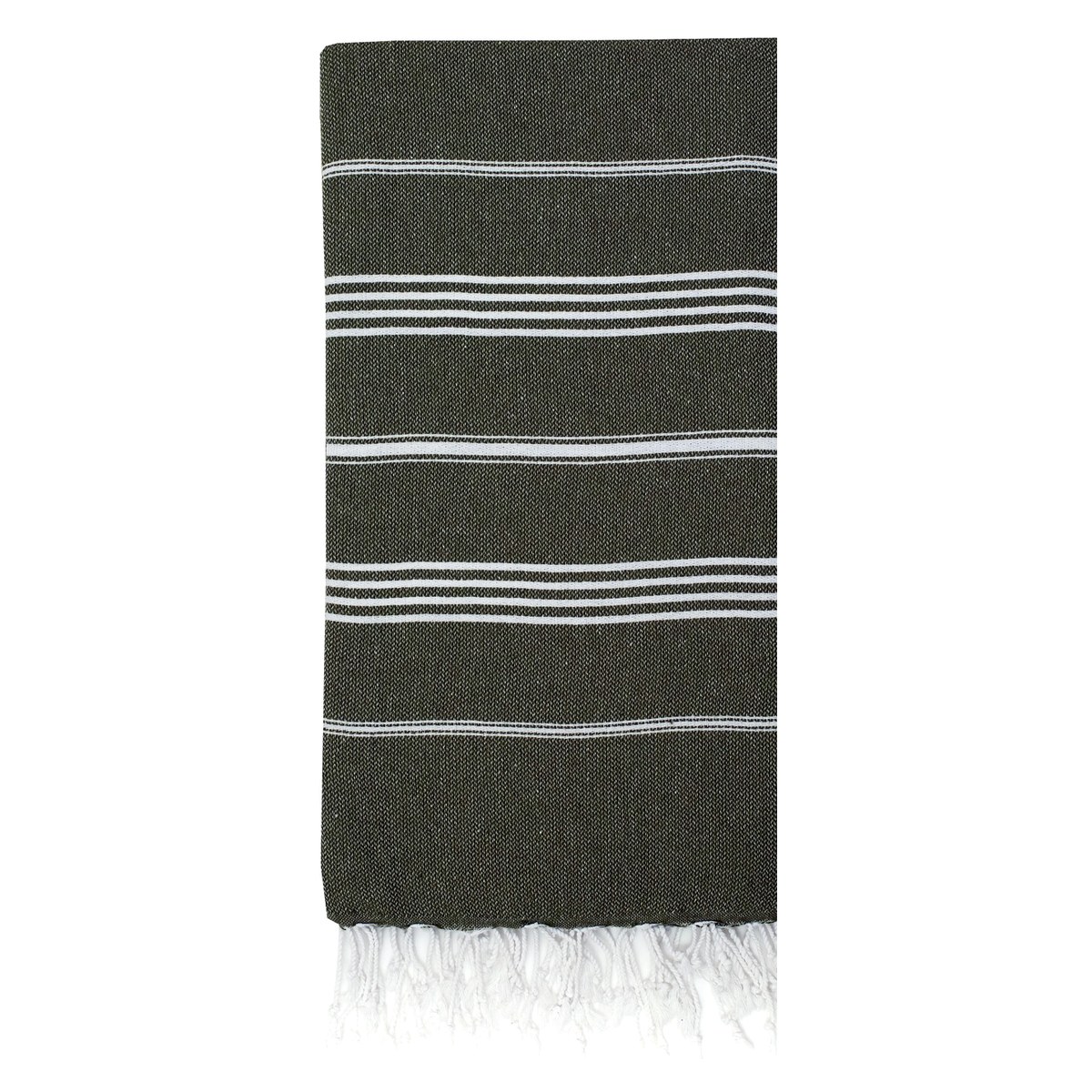 Sultan Classic Turkish Beach Towel in White — wholesale Turkish cotton, 40 × 72 in — view 21