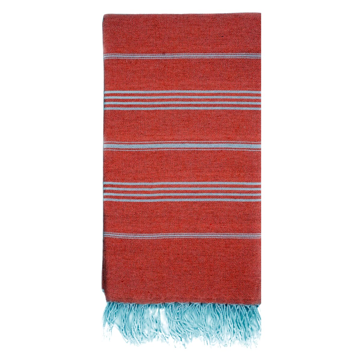 Sultan Classic Turkish Beach Towel in White — wholesale Turkish cotton, 40 × 72 in — view 3