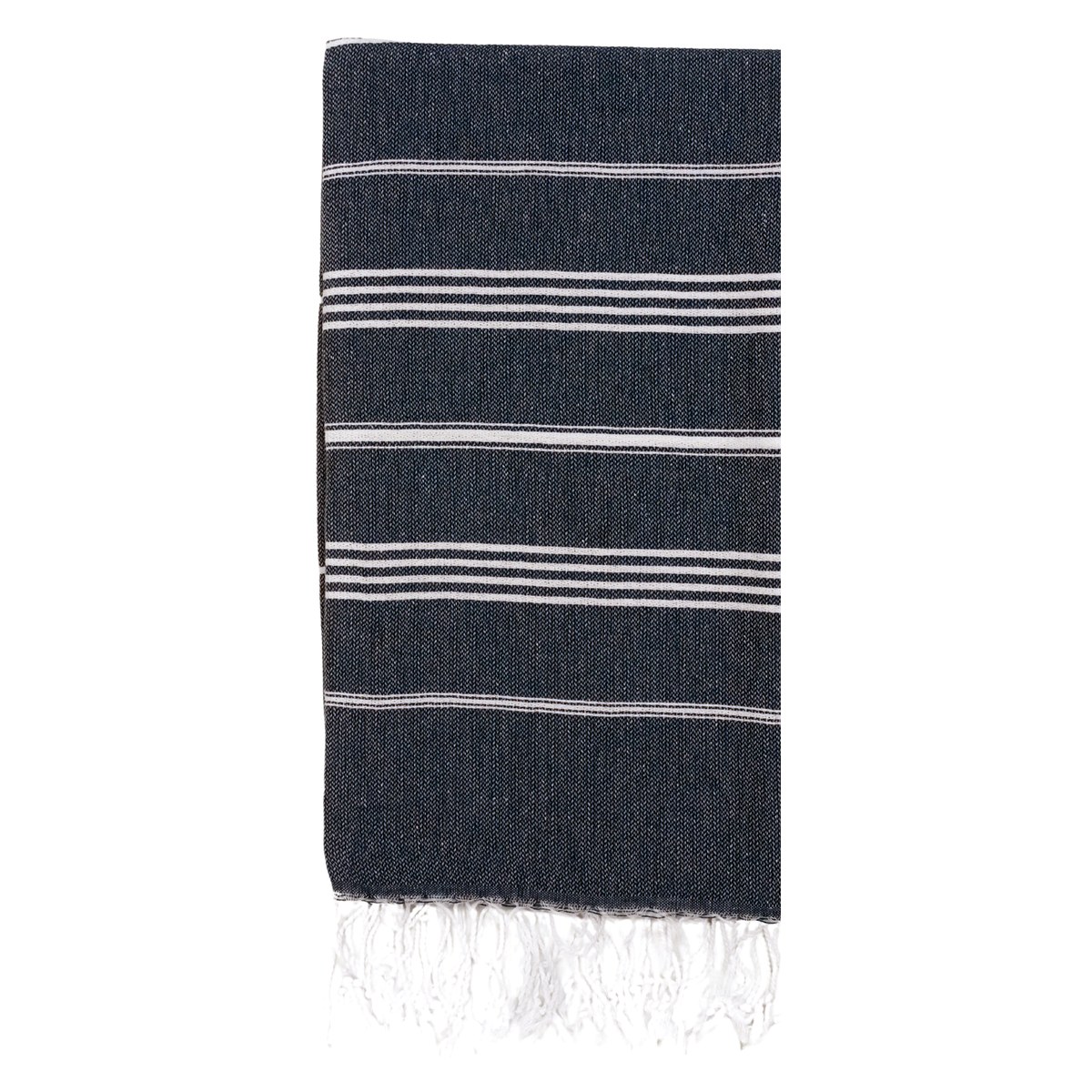 Sultan Classic Turkish Beach Towel in White — wholesale Turkish cotton, 40 × 72 in — view 12