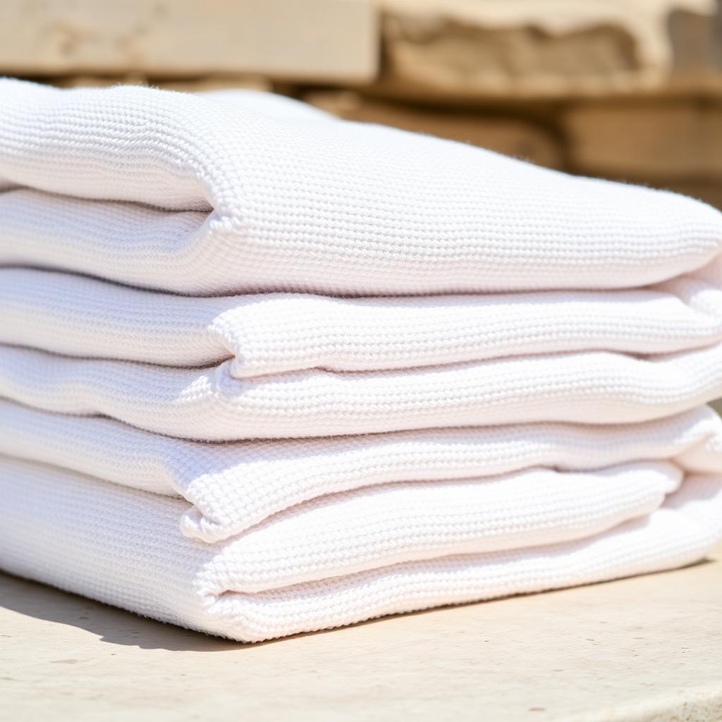 Harbor Pool Towel in White — detail 1